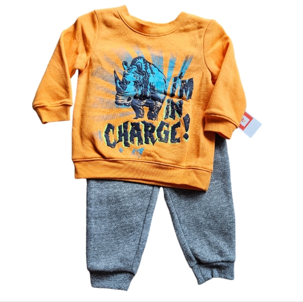 Rhino sweatshirt and sweatpants
